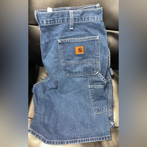 Carhartt Other - Carhartt Carpenter Denim Shorts Mens size 40 Blue Jeans Workwear
